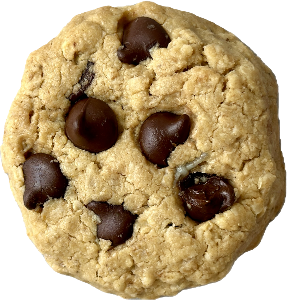 Pâte à biscuits santé à manger crue ou cuite VÉGANE Avoinette et brisures de chocolat de Madame Labriski.