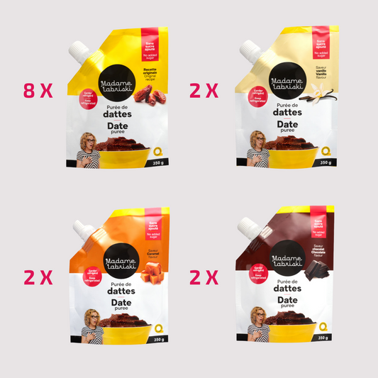 Boîte avantageuse : Réserve de purée de dattes (x 14)