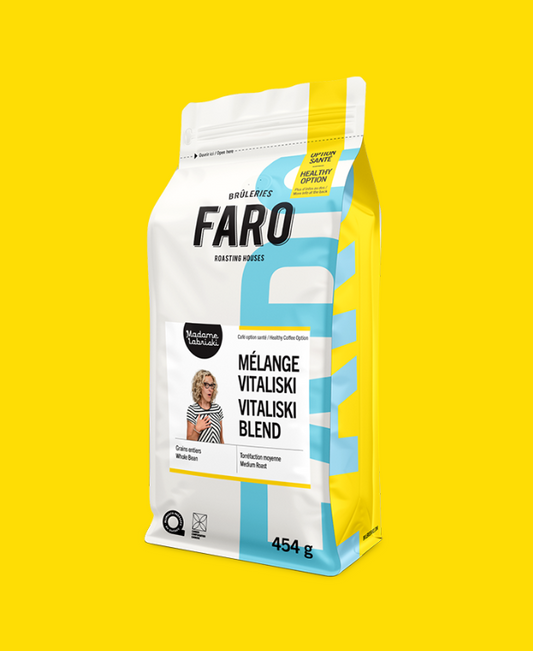 Café santé Vitaliski – mélange à faible teneur en caféine, sans compromis sur le goût – Madame Labriski