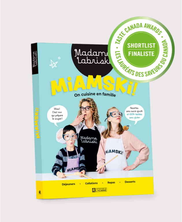 Livre culinaire Miamski! On cuisine en famille, finaliste au prix Taste Canada Awards