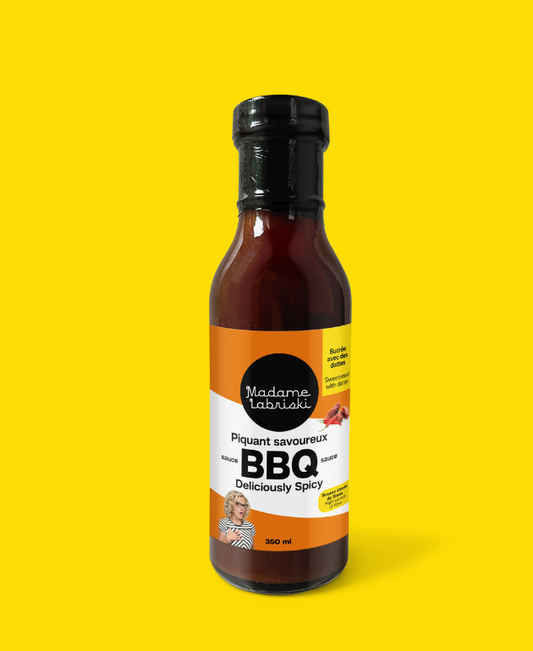 Sauce BBQ santé Piquant savoureux... juste assez piquant. On aime.