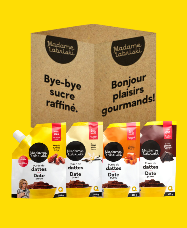 Purées de dattes - Nature, vanille, caramel ou chocolat – Boutique ...