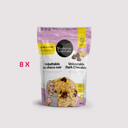 8 x sac de mélanges à biscuits santé SANS GLUTEN Imbattable au choco noir Madame Labriski c'est une caisse et ça vaut la peine. 