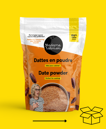 Wow! une réserve de dattes en pour Madame Labriski, c'est génial. 