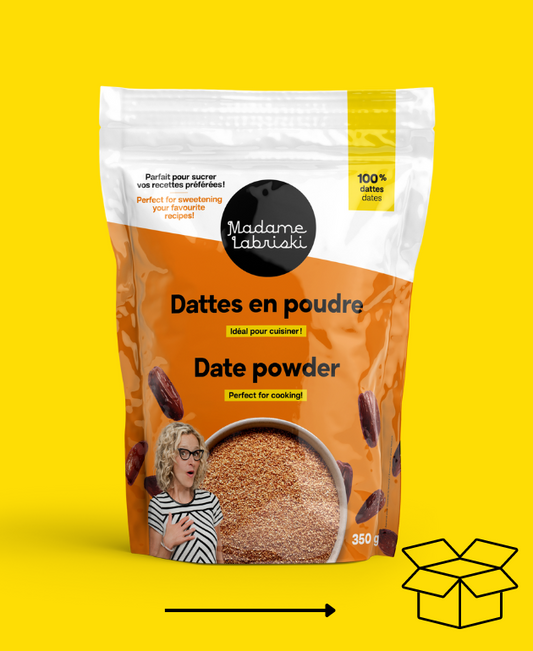 Wow! une réserve de dattes en pour Madame Labriski, c'est génial. 