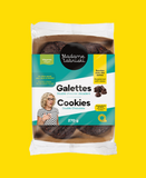 Galettes véganes, sans sucre raffiné et riches en fibres Double chocolat décadent. Produit de l'épicerie santé en ligne de Madame Labriski.