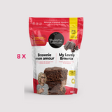 8 x sac de mélanges à brownie moelleux et santé de Madame Labriski c'est une caisse et ça vaut la peine. 