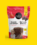 Mélanges à brownie moelleux sans allergènes Brownie mon amour de Madame Labriski. Donne un brownie de 8 x 8 po.