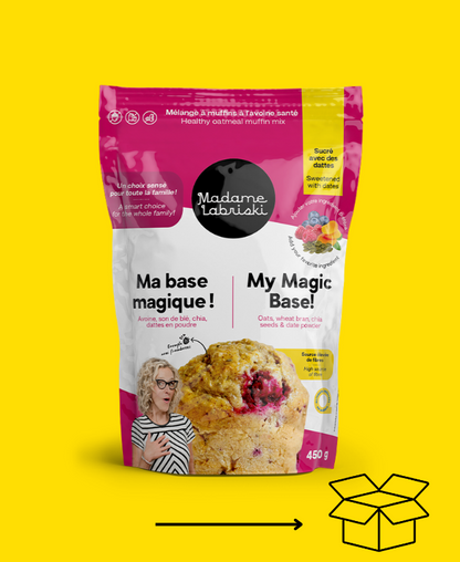 Wow! À la caisse : Mélange à muffins : Ma Base Magique x 8 (valeur de 68 $)