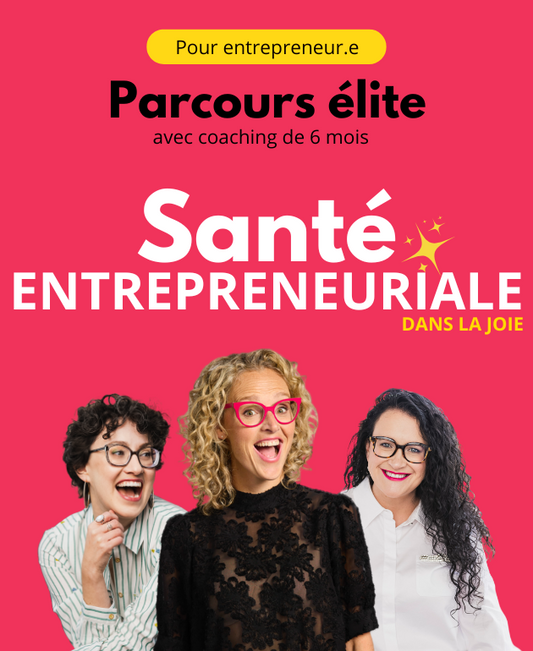 Programme élite Entreprends enfin dans la joie pour entrepreneure avec coaching de 6 mois offert par Madame Labriski.